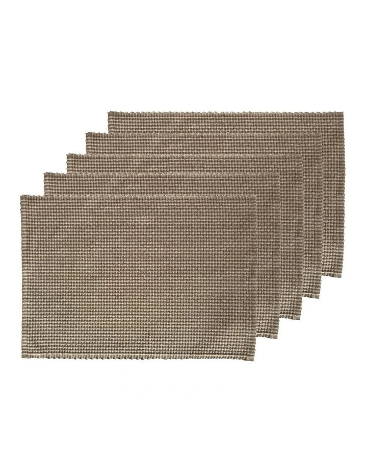 Ralph Placemat Set of 4 33x48cm Warm Stone image 1