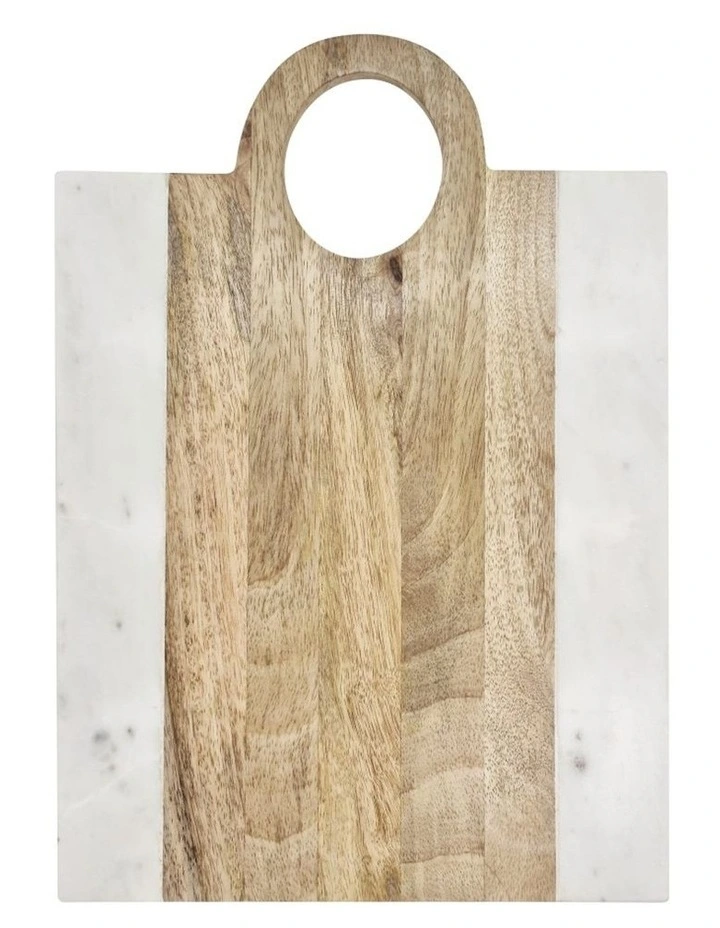 Percy Serving Board Rectangle 35x25x1.50cm Marble & Natural image 1