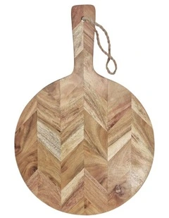 Tyrone Serving Board Round 40x28cm Natural