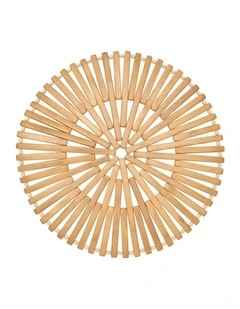 Annabel Trends Bamboo Table Placemat Round Home Decor Natural 37cm