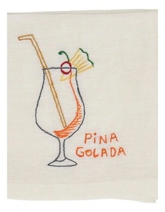Annabel Trends Linen Cotton Cocktail Napkin Pina Colada 25cm