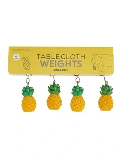 4pc Annabel Trends Tablecloth Weights Clip On Tableware Pineapple