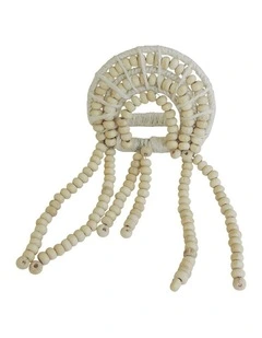 Annabel Trends Napkin Ring Seaside Jellyfish White Table Organiser 12x8cm