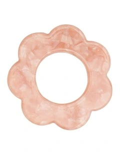4pc Annabel Trends Napkin Rings Scallop Edge Table Organiser Pink Pearl 6cm