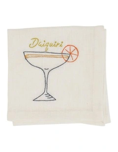 Annabel Trends Linen Cotton Cocktail Napkin Tableware Daiquiri 25cm