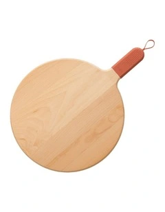 ZiiPa Sora Beech Wood Pizza Serving Board With Silicone Handle 31cm Terrac