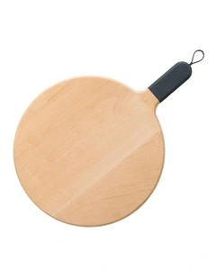 ZiiPa Sora Beech Wood Pizza Serving Board With Silicone Handle 31cm Slate