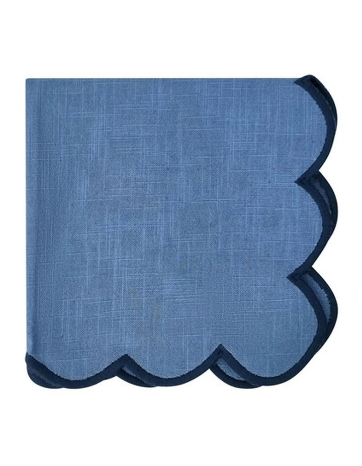 Sally Napkin 4pk 45x45cm Dusty Blue image 1