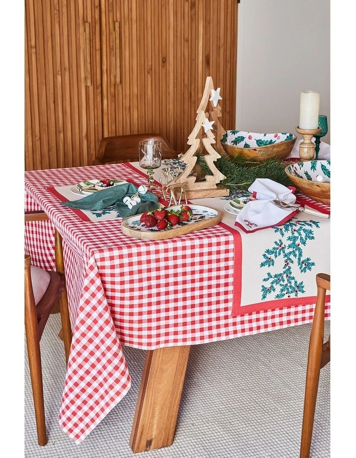 Ginny Rectangle Tablecloth 150x270cm Dusty Red image 2