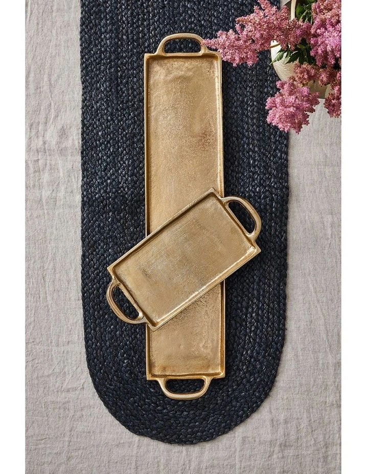 Madden Jute Runner Oval 37x180cm Black image 3