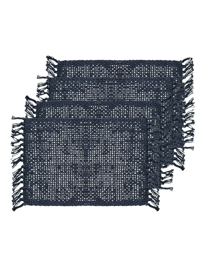Rowan Jute Placemat 4 pack 33x48cm Navy image 1