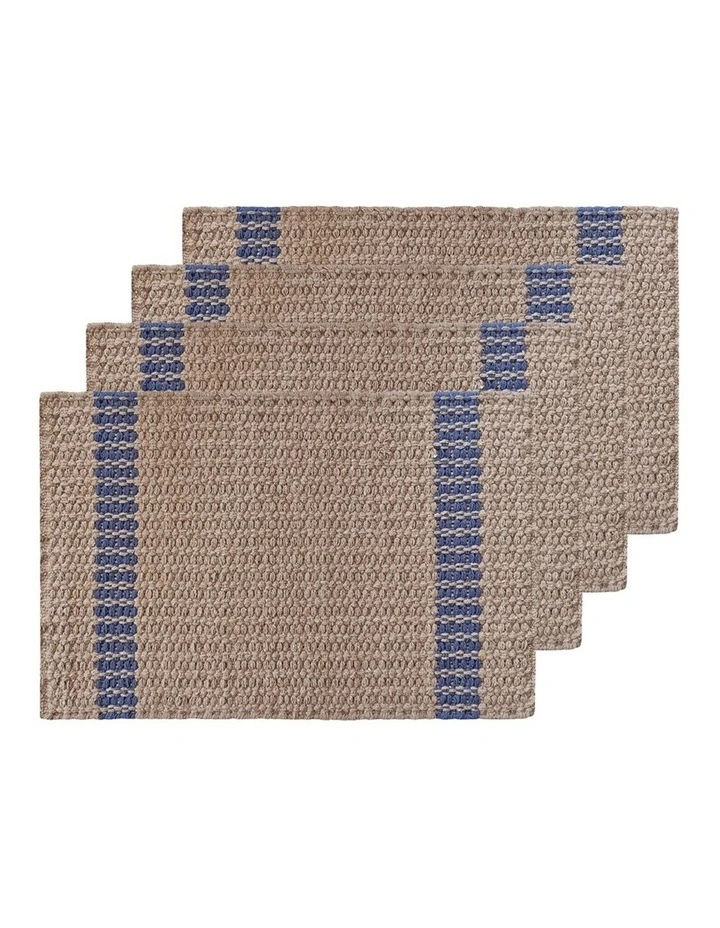Conner Jute Placemat 4 pack 33x48cm Navy image 1
