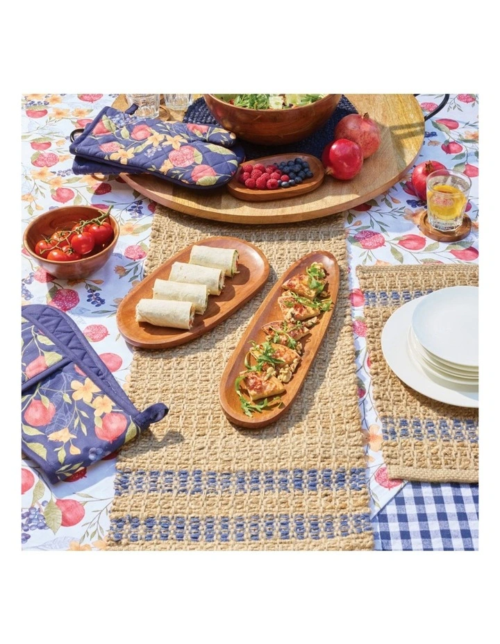 Conner Jute Placemat 4 pack 33x48cm Navy image 2