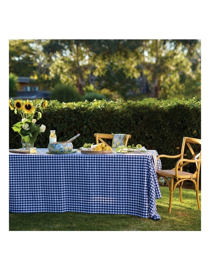 Ginny Rectangle Tablecloth 150x270cm Navy image 2