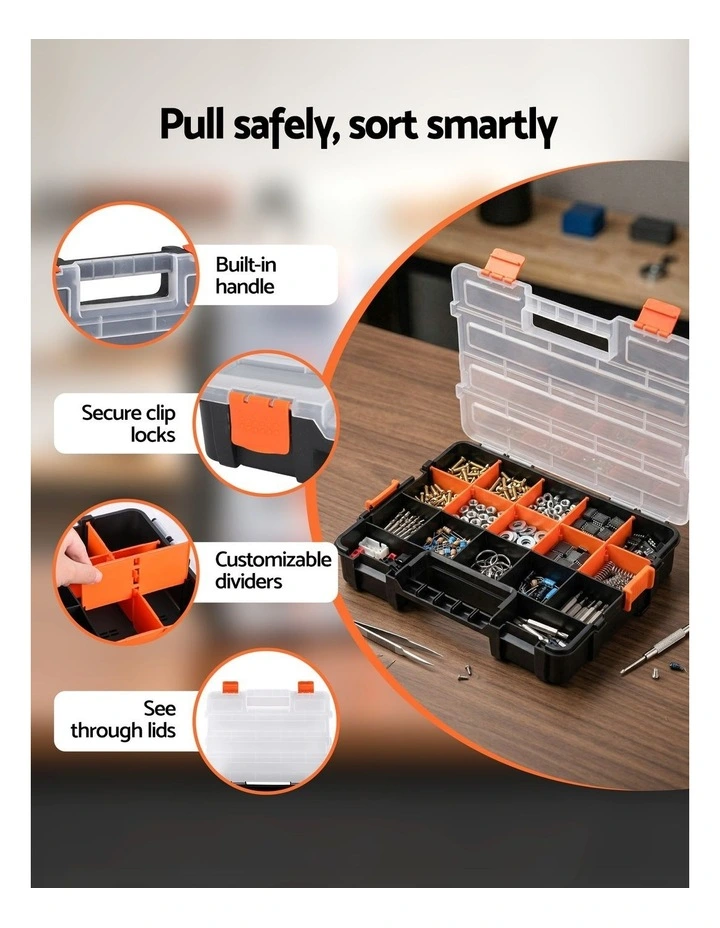 Tool Box Organizer For Small Parts 3 Pack in Multi image 5