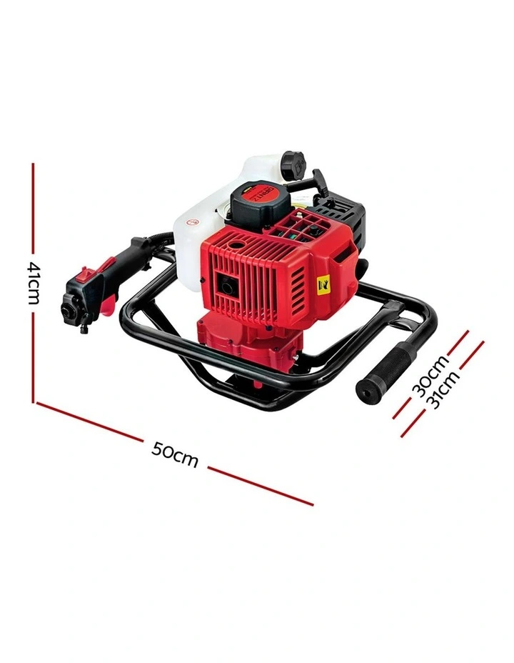 Petrol Post Hole Digger in Red image 3