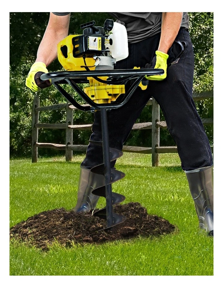 Petrol Post Hole Digger in Yellow image 3