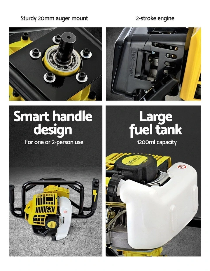 Petrol Post Hole Digger in Yellow image 7