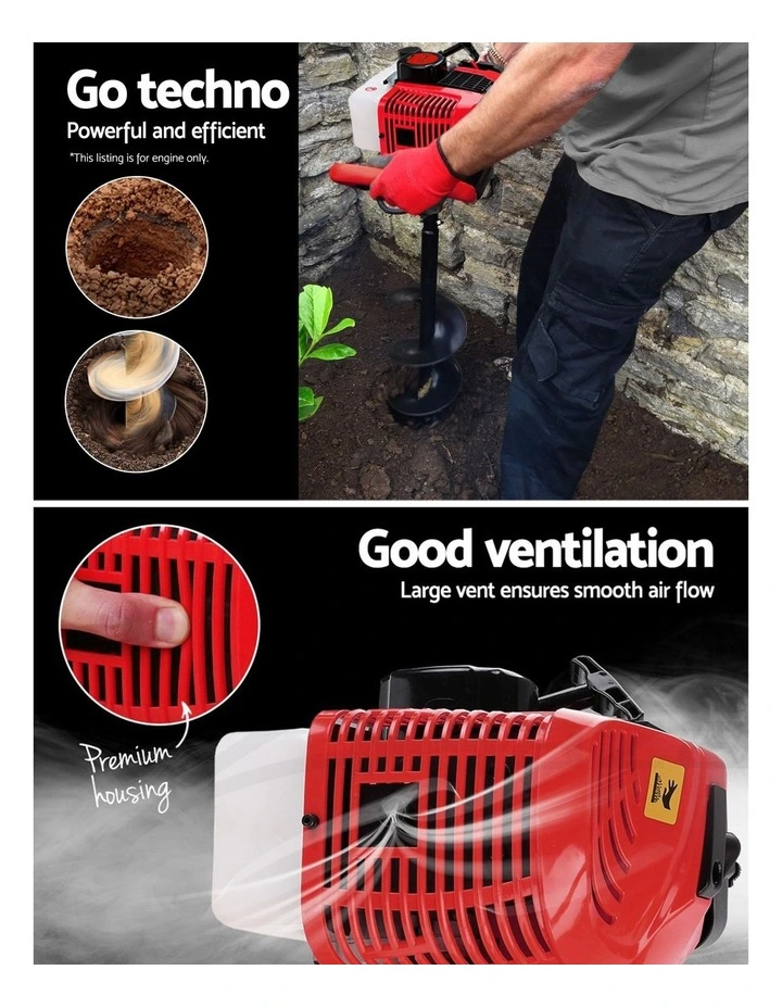 Petrol Post Hole Digger in Red image 6