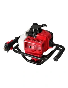 Petrol Post Hole Digger in Red/Black