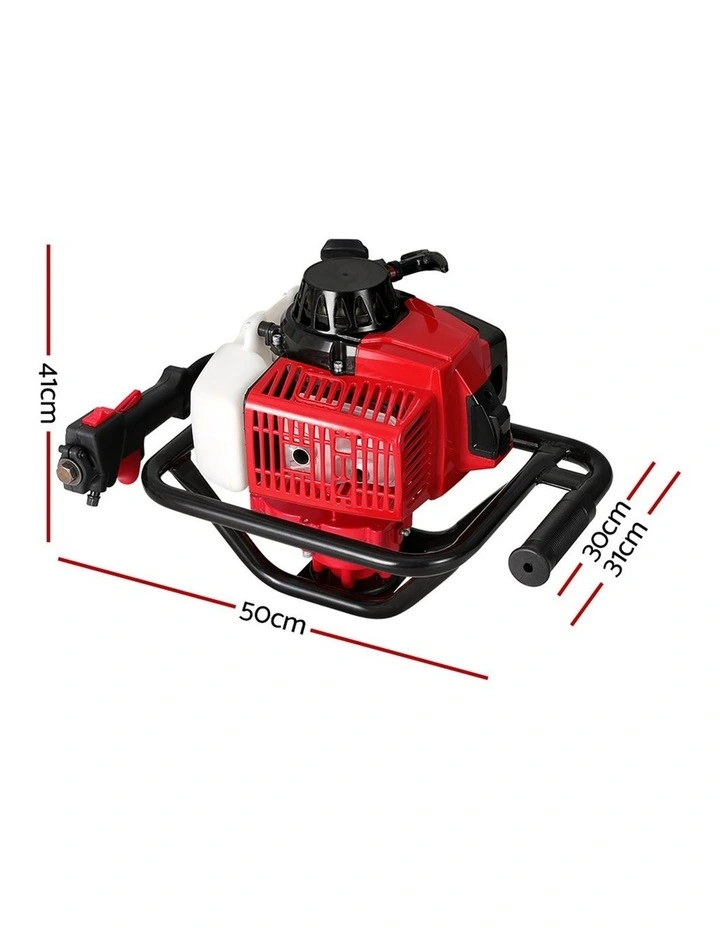Petrol Post Hole Digger in Red/Black image 4