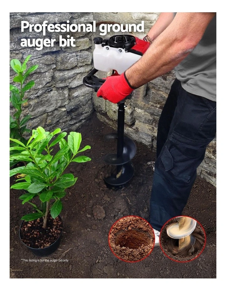 Post Hole Digger Auger Drill Bit Set in Black image 5