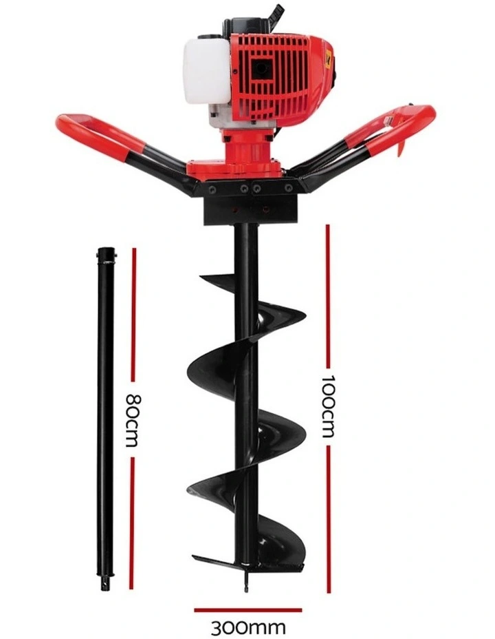 Petrol Post Hole Digger 300mm in Multi image 4