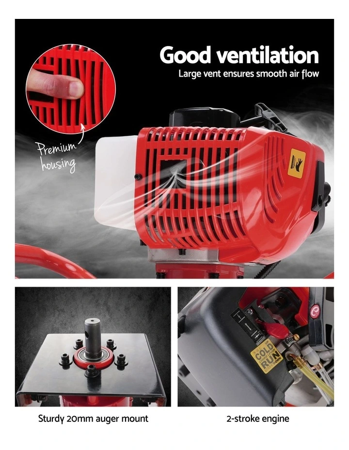 Petrol Post Hole Digger 300mm in Multi image 7