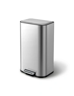 Cefito 40L Steel Pedal Bin Soft Close Lid Grey