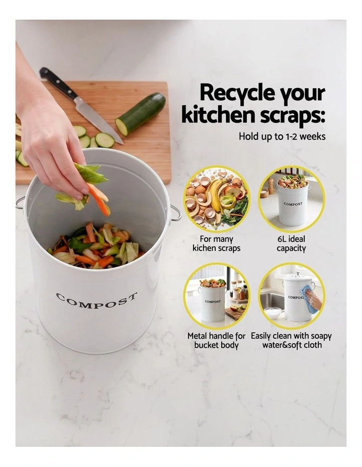 Compost Bin in White image 6