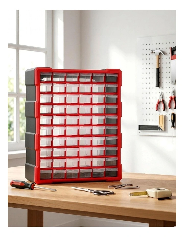 60-Drawer Tool Storage Cabinet in Multi image 3