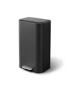 Cefito 40L Steel Pedal Bin Soft Close Lid Black