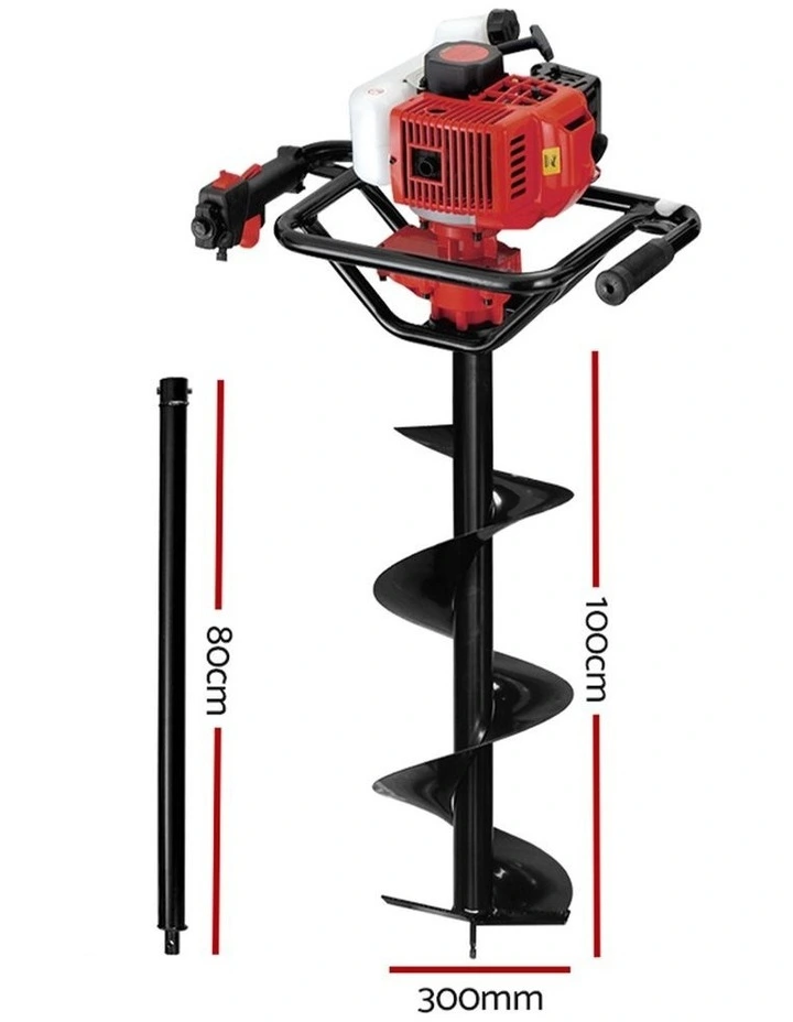 Petrol Post Hole Digger 300mm in Multi image 4