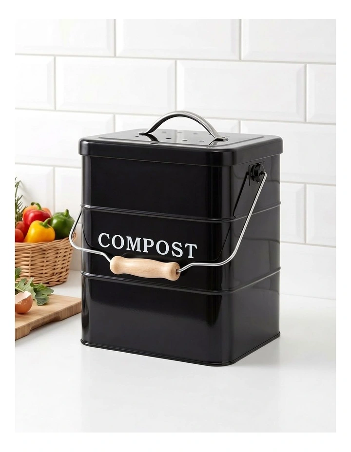 Compost Bin 5L in Black image 3