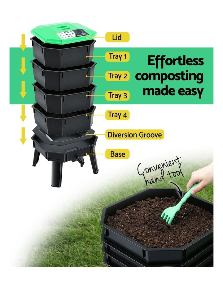 Compost Bin in Black image 4