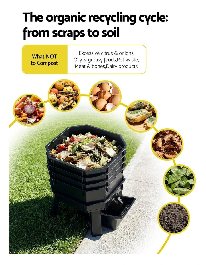 Compost Bin in Black image 6