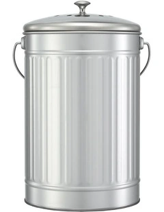 Compost Bin 6L in Silver