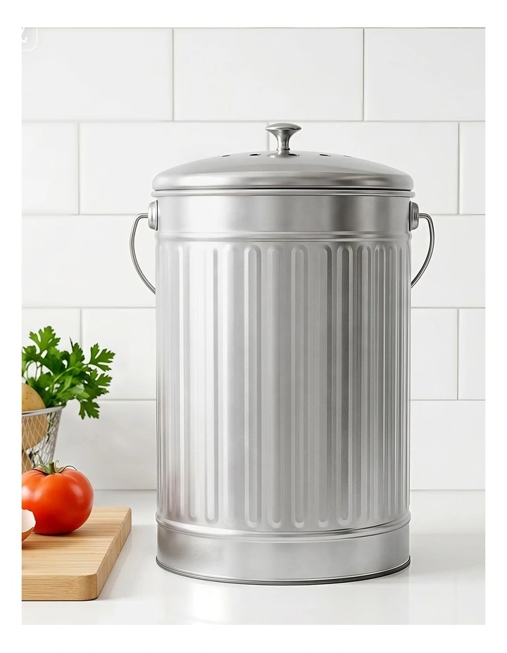 Compost Bin 6L in Silver image 3