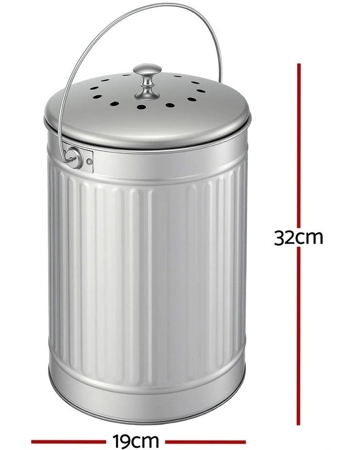 Compost Bin 6L in Silver image 4