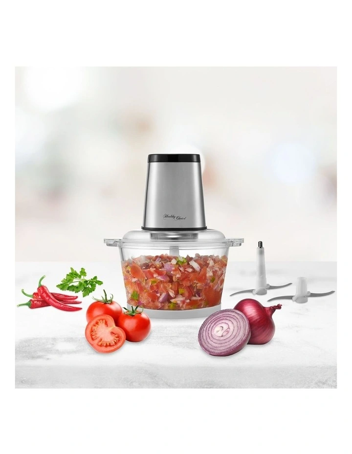 Large Powerful Food Chopper 300W Capacity 2kg in Stainless Steel image 4
