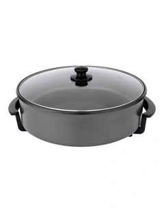 Non-Stick Electric Fry Pan 240C Max 38cm Diameter in Dark Grey