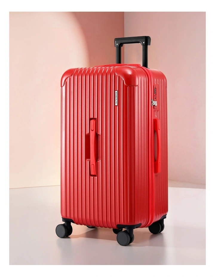 Trunk Luggage Suitcase 28 Inch in Red image 2