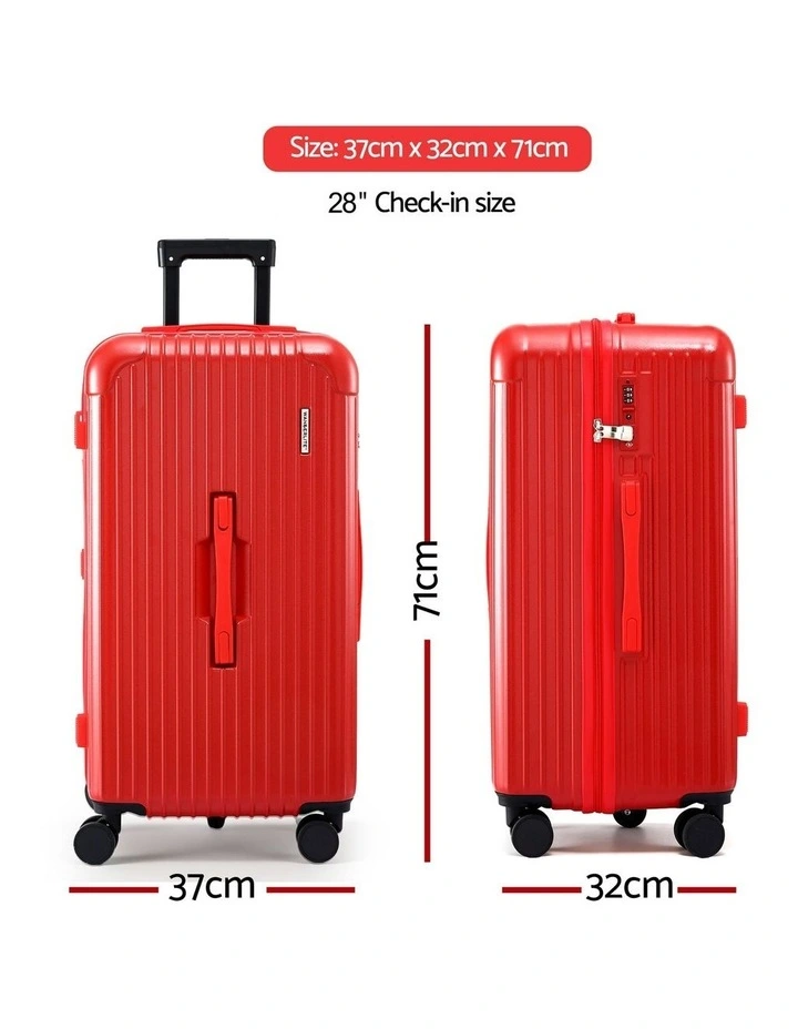 Trunk Luggage Suitcase 28 Inch in Red image 4