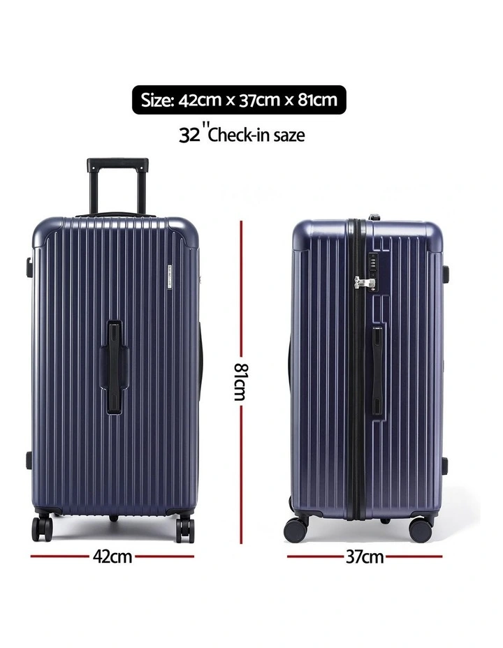 Trunk Luggage Suitcase 32 Inch in Deep Indigo image 4