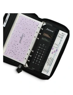 Personal Com Saffiano Zip Organiser Black