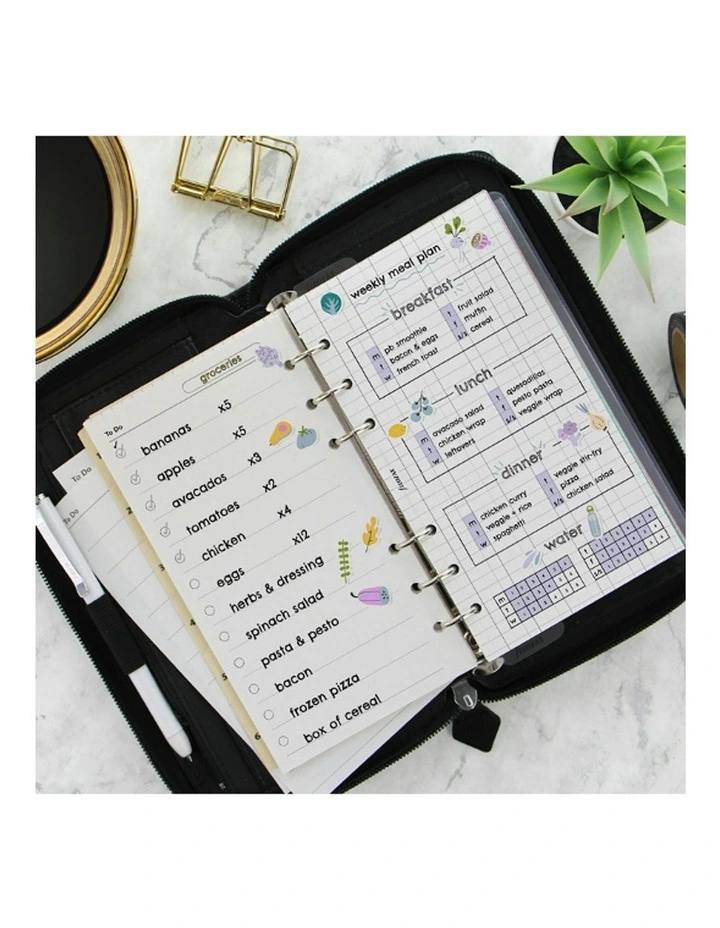 Personal Com Saffiano Zip Organiser Black image 2