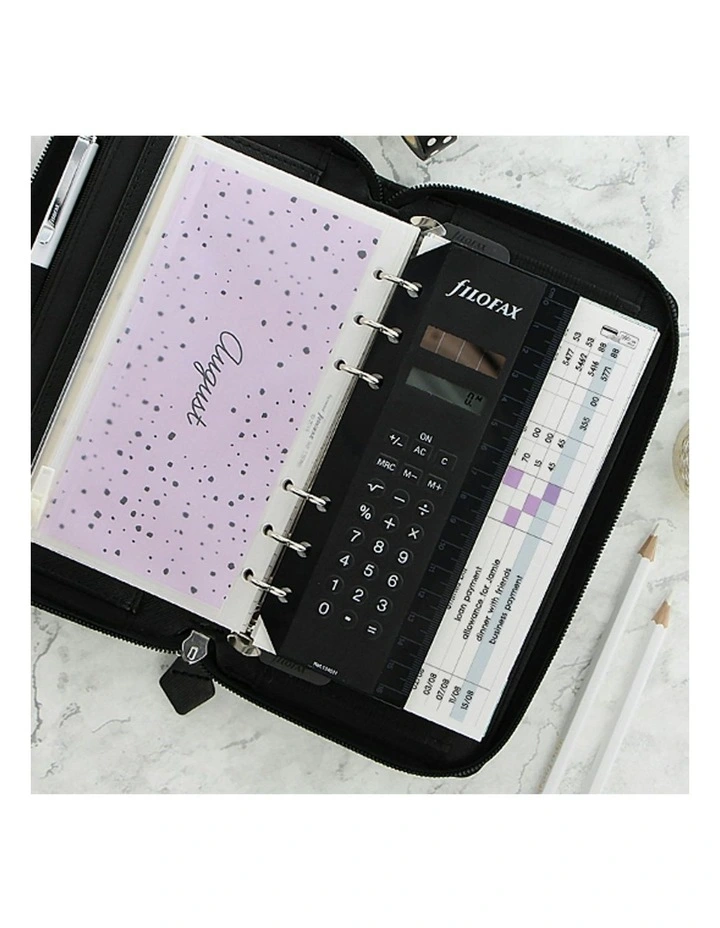 Personal Com Saffiano Zip Organiser Black image 3