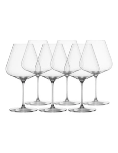 SPIEGELAU Definition Burgundy Glass Set Of 6
