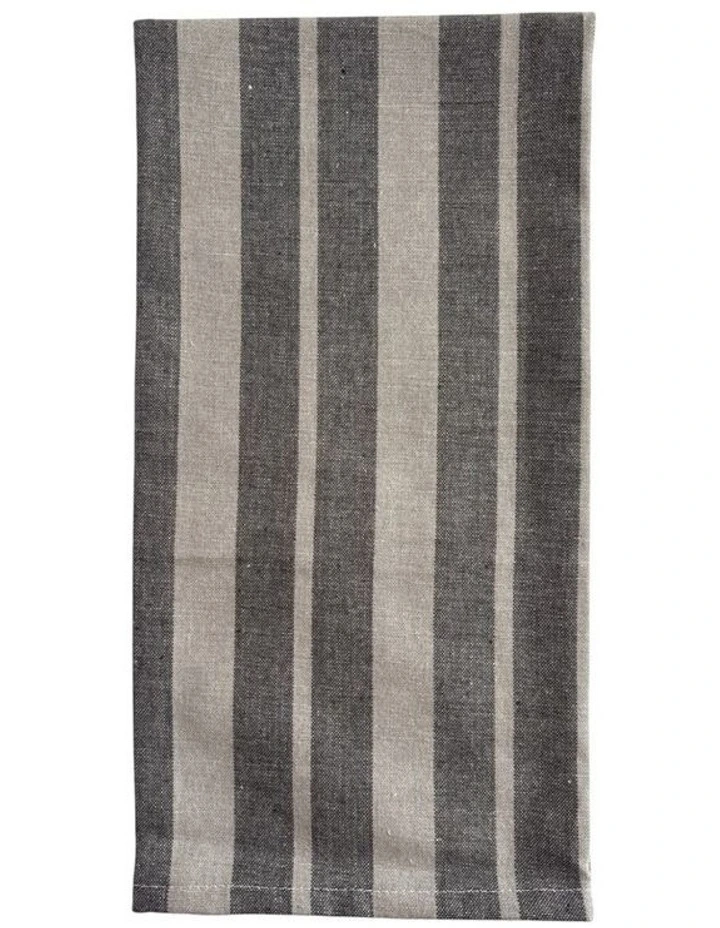 Floral Sonata Tea Towel 2 Pack in Charcoal image 3