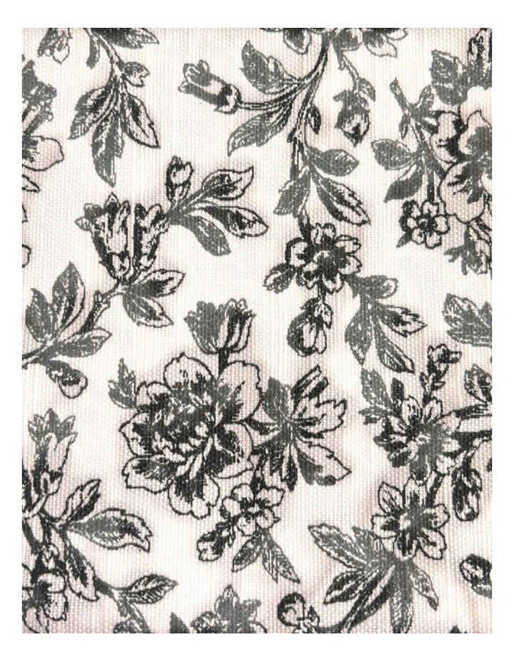 Floral Sonata Tea Towel 2 Pack in Charcoal image 4